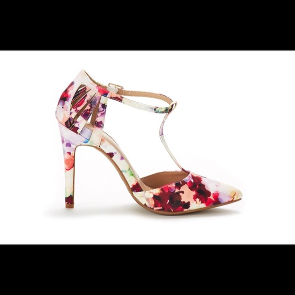 Strappy Colorful Heels - Picture 2 of 5